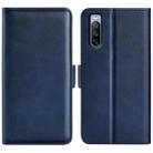 For Sony Xperia 10 IV Dual-side Magnetic Buckle Horizontal Flip Leather Phone Case(Dark Blue) - 1