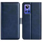For OPPO Realme GT Neo 3 Dual-side Magnetic Buckle Leather Phone Case(Dark Blue) - 1