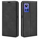 For OPPO Realme GT Neo 3 Retro-skin Magnetic Suction Leather Phone Case(Black) - 1