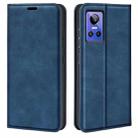 For OPPO Realme GT Neo 3 Retro-skin Magnetic Suction Leather Phone Case(Dark Blue) - 1