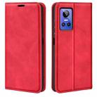 For OPPO Realme GT Neo 3 Retro-skin Magnetic Suction Leather Phone Case(Red) - 1