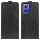 For  OPPO Realme GT Neo 3 R64 Texture Vertical Flip Leather Phone Case(Black) - 1