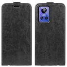 For  OPPO Realme GT Neo 3 R64 Texture Vertical Flip Leather Phone Case(Black) - 1