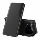 For Xiaomi Poco X4 Pro 5G Attraction Flip Holder Leather Phone Case(Black) - 1