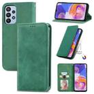 For Samsung Galaxy A23 Retro Skin Feel Magnetic Horizontal Flip Leather Phone Case(Green) - 1