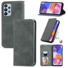 For Samsung Galaxy A23 Retro Skin Feel Magnetic Horizontal Flip Leather Phone Case(Gray) - 1