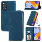 For Xiaomi Redmi Note 11 Pro Retro Skin Feel Magnetic Flip Leather Phone Case(Blue) - 1