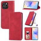 For Honor 60 SE Retro Skin Feel Magnetic Horizontal Flip Leather Phone Case(Red) - 1