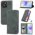 For Honor 60 SE Retro Skin Feel Magnetic Horizontal Flip Leather Phone Case(Gray) - 1