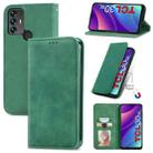 For TCL 30 SE Retro Skin Feel Magnetic Horizontal Flip Leather Phone Case(Green) - 1