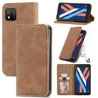 For Wiko Y52 Retro Skin Feel Magnetic Horizontal Flip Leather Phone Case(Brown) - 1