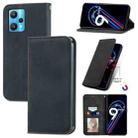 For OPPO Realme 9 Pro+ 5G Retro Skin Feel Magnetic Horizontal Flip Leather Phone Case(Black) - 1