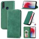 For vivo Y17 Retro Skin Feel Magnetic Horizontal Flip Leather Phone Case(Green) - 1