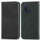 For vivo Y50 Retro Skin Feel Magnetic Horizontal Flip Leather Phone Case(Black) - 2