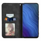 For vivo Y50 Retro Skin Feel Magnetic Horizontal Flip Leather Phone Case(Black) - 3