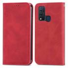 For vivo Y50 Retro Skin Feel Magnetic Horizontal Flip Leather Phone Case(Red) - 2