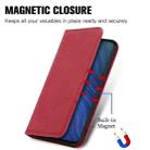For vivo Y50 Retro Skin Feel Magnetic Horizontal Flip Leather Phone Case(Red) - 5