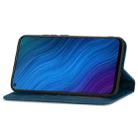 For vivo Y50 Retro Skin Feel Magnetic Horizontal Flip Leather Phone Case(Blue) - 4