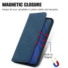 For vivo Y50 Retro Skin Feel Magnetic Horizontal Flip Leather Phone Case(Blue) - 5