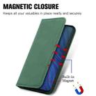For vivo Y50 Retro Skin Feel Magnetic Horizontal Flip Leather Phone Case(Green) - 5