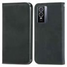 For vivo Y76 5G Retro Skin Feel Magnetic Horizontal Flip Leather Phone Case(Black) - 2