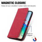 For vivo Y76 5G Retro Skin Feel Magnetic Horizontal Flip Leather Phone Case(Red) - 5
