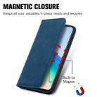 For vivo Y76 5G Retro Skin Feel Magnetic Horizontal Flip Leather Phone Case(Blue) - 5