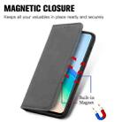 For vivo Y76 5G Retro Skin Feel Magnetic Horizontal Flip Leather Phone Case(Gray) - 5
