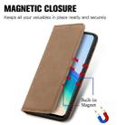 For vivo Y76 5G Retro Skin Feel Magnetic Horizontal Flip Leather Phone Case(Brown) - 5