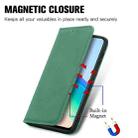 For vivo Y76 5G Retro Skin Feel Magnetic Horizontal Flip Leather Phone Case(Green) - 5