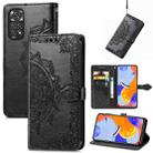 For Xiaomi Redmi Note 11 Pro 4G Global Mandala Flower Embossed Flip Leather Phone Case(Black) - 1