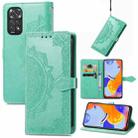 For Xiaomi Redmi Note 11 Pro 4G Global Mandala Flower Embossed Flip Leather Phone Case(Green) - 1