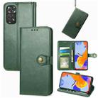 For Xiaomi Redmi Note 11 Pro 4G Global  Retro Solid Color Buckle Leather Phone Case(Green) - 1