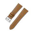 For Huawe Watch GT Runner 22mm Supershift Contrast Pin Buckle Leather Watch Band(Brown) - 1