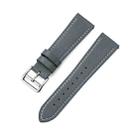 For Huawe Watch GT Runner 22mm Supershift Contrast Pin Buckle Leather Watch Band(Gray) - 1