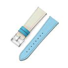 For Huawei Watch GT2 Pro/Watch GT 2E/Watch GT 22mm Supershift Contrast Pin Buckle Leather Watch Band(White+Light Blue) - 1