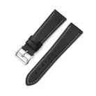 For Huawei Watch GT2 Pro/Watch GT 2E/Watch GT 22mm Supershift Contrast Pin Buckle Leather Watch Band(Black) - 1
