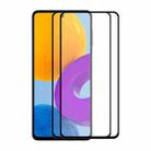 2 PCS For Samsung Galaxy M52 5G ENKAY Full Glue 0.26mm 9H 2.5D Tempered Glass Full Film - 1