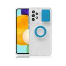 For Samsung Galaxy A13 5G Sliding Camshield TPU Phone Case with Ring Holder(Blue) - 1