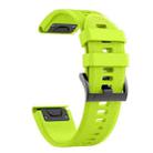 For Garmin epix 22mm Silicone Watch Band(Green) - 1