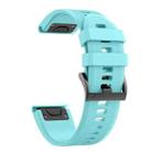 For Garmin epix 22mm Silicone Watch Band(Peppermint Green) - 1