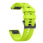 For Garmin Descent Mk2S 20mm Silicone Watch Band(Green) - 1