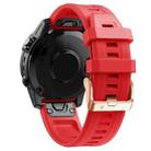 For Garmin Fenix 7s 20mm Silicone Watch Band(Red) - 1