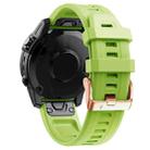 For Garmin Fenix 7s 20mm Silicone Watch Band(Green) - 1