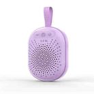 AEC BT513 RGB Light Waterproof Portable Bluetooth Speaker Support FM / TF Card(Purple) - 1