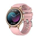 CF85 1.32 inch Silicone Watchband Color Screen Smart Watch(Pink) - 1