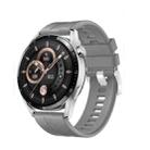 P3 Pro 1.39 inch Silicone Watchband Color Screen Smart Watch(Silver) - 1