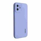 For iPhone 12 ENKAY Liquid Silicone Phone Case(Purple) - 1