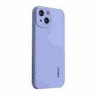 For iPhone 13 ENKAY Liquid Silicone Phone Case(Purple) - 1