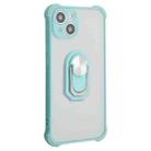 ENKAY TPU + Frosted PC Case with Holder for iPhone 13(Light Green) - 1